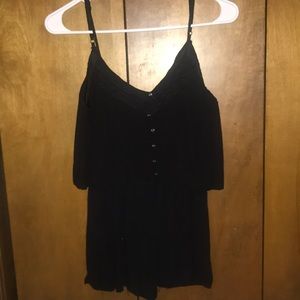 women’s small black romper